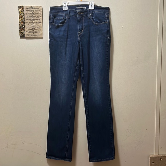 Levi jeans 505 straight size 8 medium wash womens - Picture 1 of 9